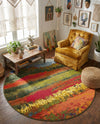 Marrakesh Elegance Collection Area Rug -  Taliouine Round Multi  lifestyle 60