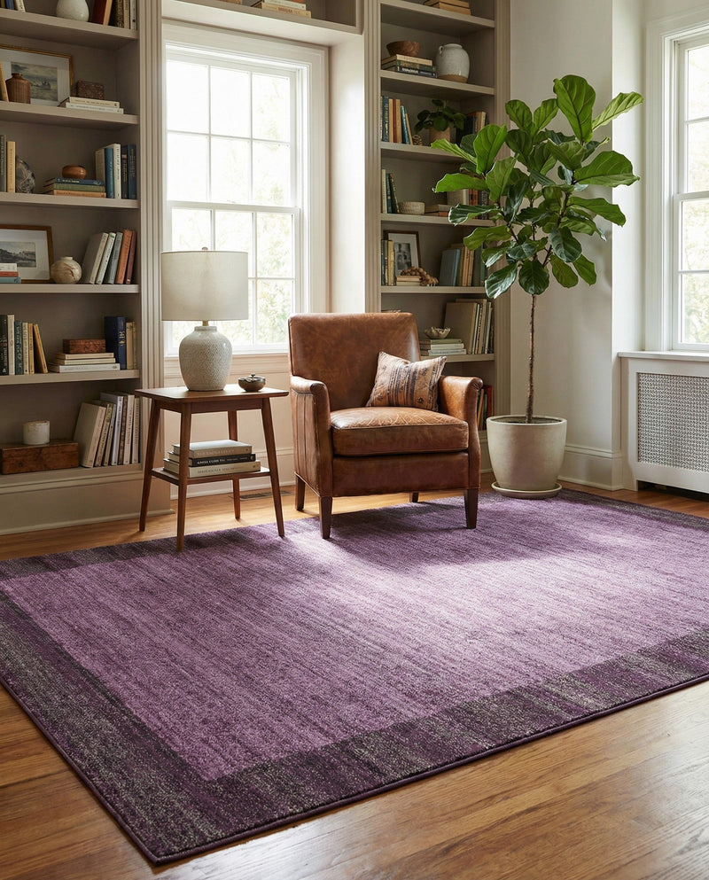 Studio Haven Collection Area Rug -  Conservatory (Violet) Rectangle Violet  lifestyle 16