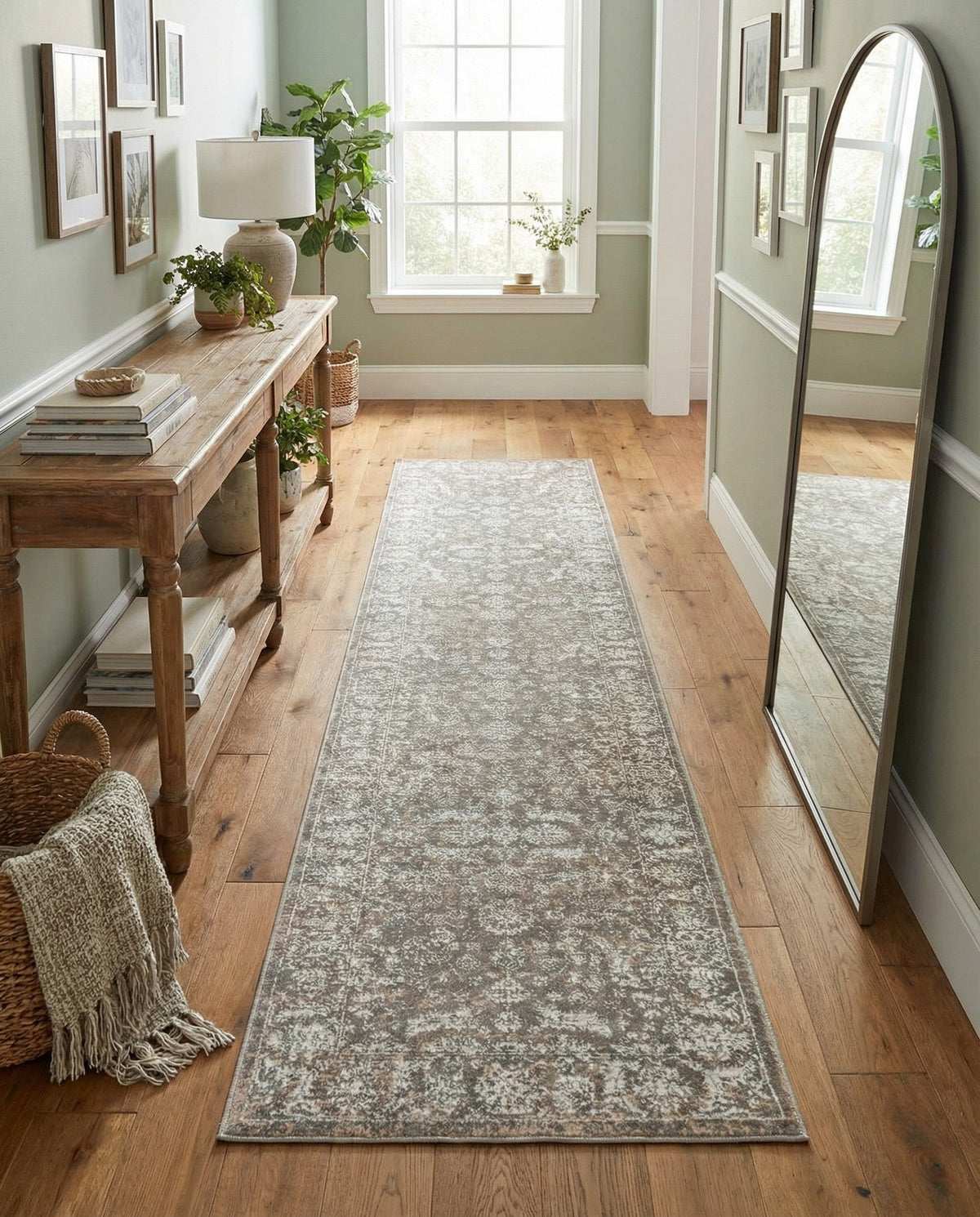 Metro Heights Collection Area Rug -  Astoria Runner Gray  lifestyle 99