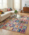 Urban Terrace Collection Area Rug -  Boardwalk Rectangle Multi  lifestyle 4