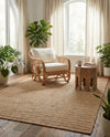 Sequoia Handwoven Jute Collection Area Rug - Briarwood Rectangle Natural  lifestyle 15