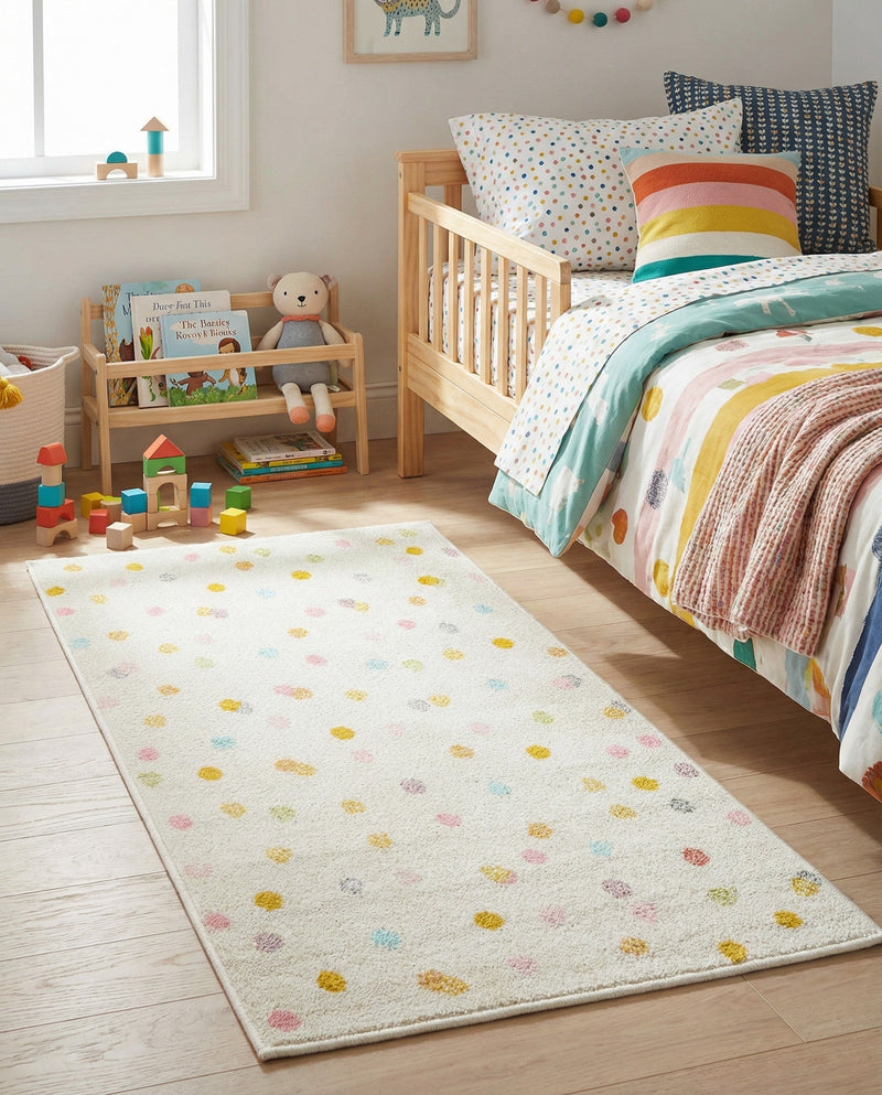 Wonder Tykes Collection Area Rug -  Fable Runner Ivory  lifestyle 36