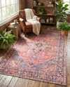 Heritage Elegance Collection Area Rug -  Alhambra Rectangle Red  lifestyle 6