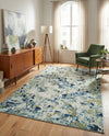 Chromatic Oasis Collection Area Rug -  Lagoon Rectangle Light Blue  lifestyle 35
