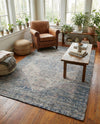 Savannah Threads Collection Area Rug - Sahara Rectangle Blue  lifestyle 19