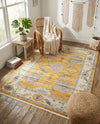 Arcadia Rugs Collection Area Rug - Eden (Yellow) Rectangle Yellow  lifestyle 27