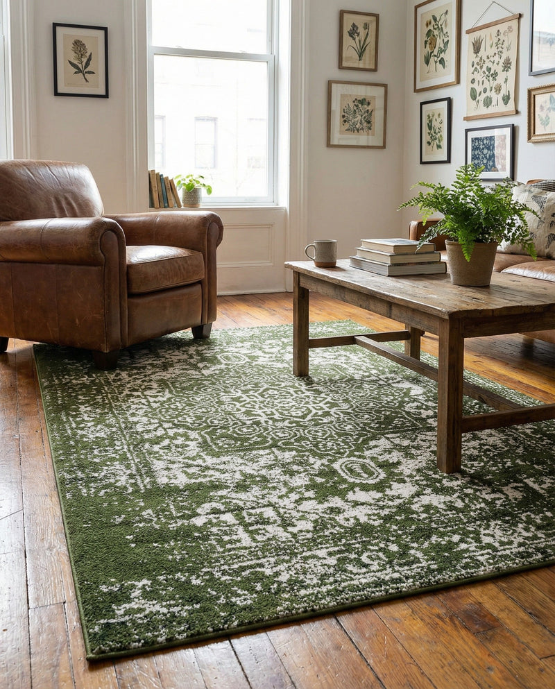 Georgetown Rugs Collection Area Rug - Dupont (Green) Rectangle Green  lifestyle 9