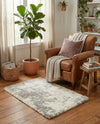Cozy Haven Shag Collection Area Rug -  Tranquility (Khaki) Rectangle Khaki  lifestyle 22