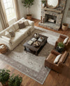 Horizon Collection Area Rug -  Apex (Light Gray) Rectangle Light Gray  lifestyle 8