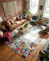 Chromatic Oasis Collection Area Rug -  Blush Rectangle Multi  lifestyle 7