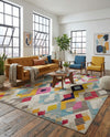 Sedona Vista Collection Area Rug -  Pricklypear Rectangle Multi  lifestyle 27