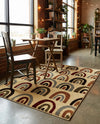 Bistro Lounge Collection Area Rug -  Breve Rectangle Cream  lifestyle 9