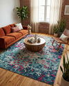 Sevilla Splendor Collection Area Rug - Alcazar Rectangle Blue  lifestyle 36