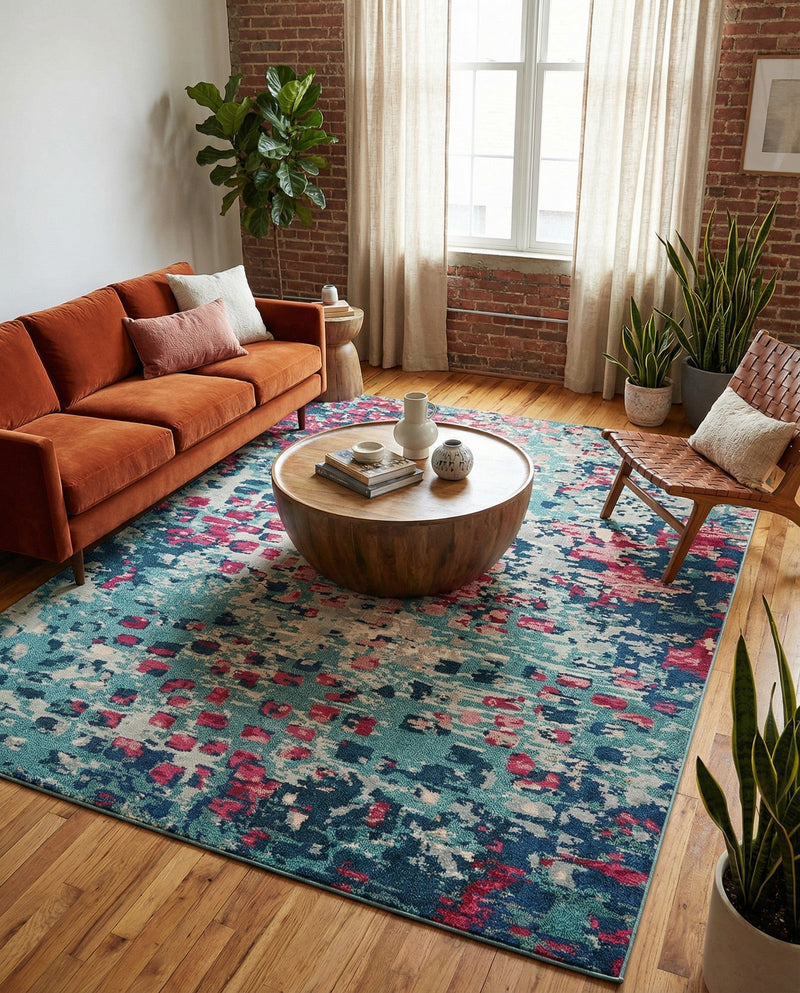 Sevilla Splendor Collection Area Rug - Alcazar Rectangle Blue  lifestyle 36
