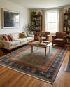 Zagros Oasis Collection Area Rug -  Dalahu Rectangle Light Blue  lifestyle 10