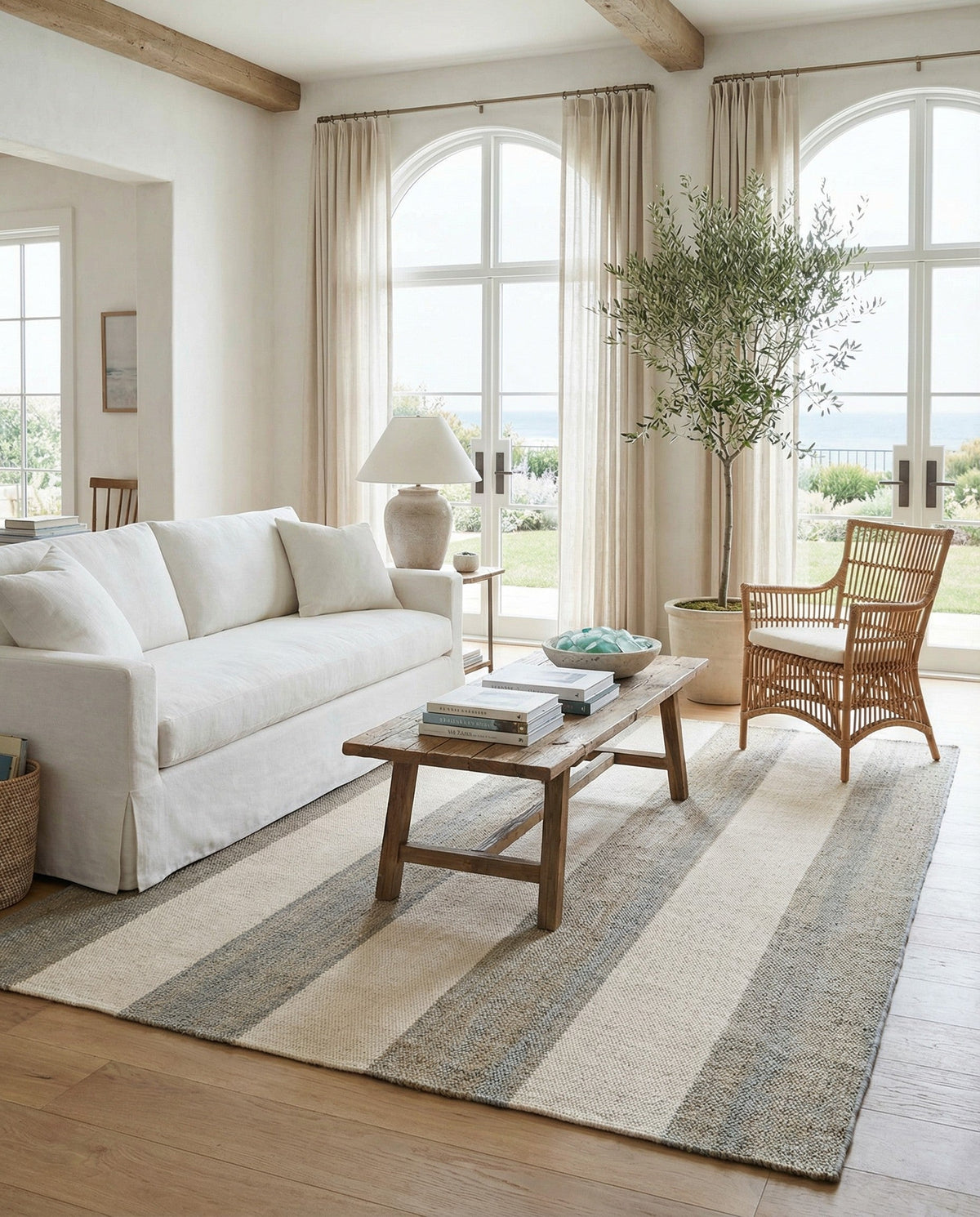 Martha's Vineyard Blueprints Collection Area Rug - Edgartown Rectangle Gray  lifestyle 19