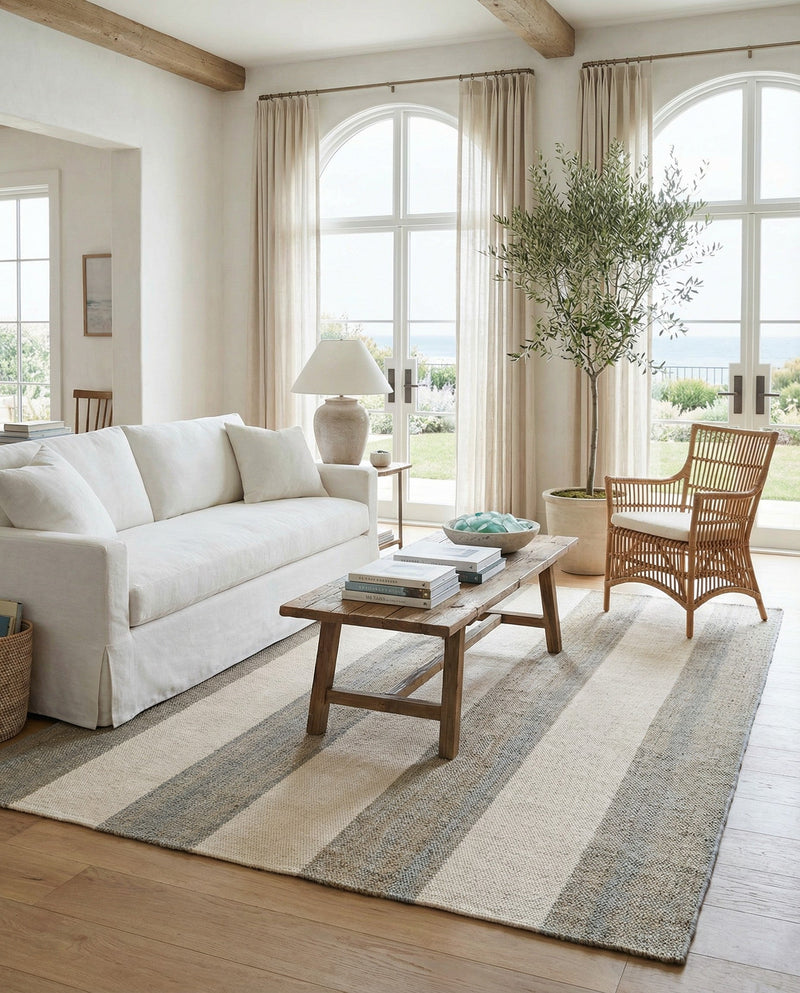 Martha's Vineyard Blueprints Collection Area Rug - Edgartown Rectangle Gray  lifestyle 19