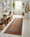 Persian Elegance Collection Area Rug -  Bushehr Runner Light Blue  lifestyle 64