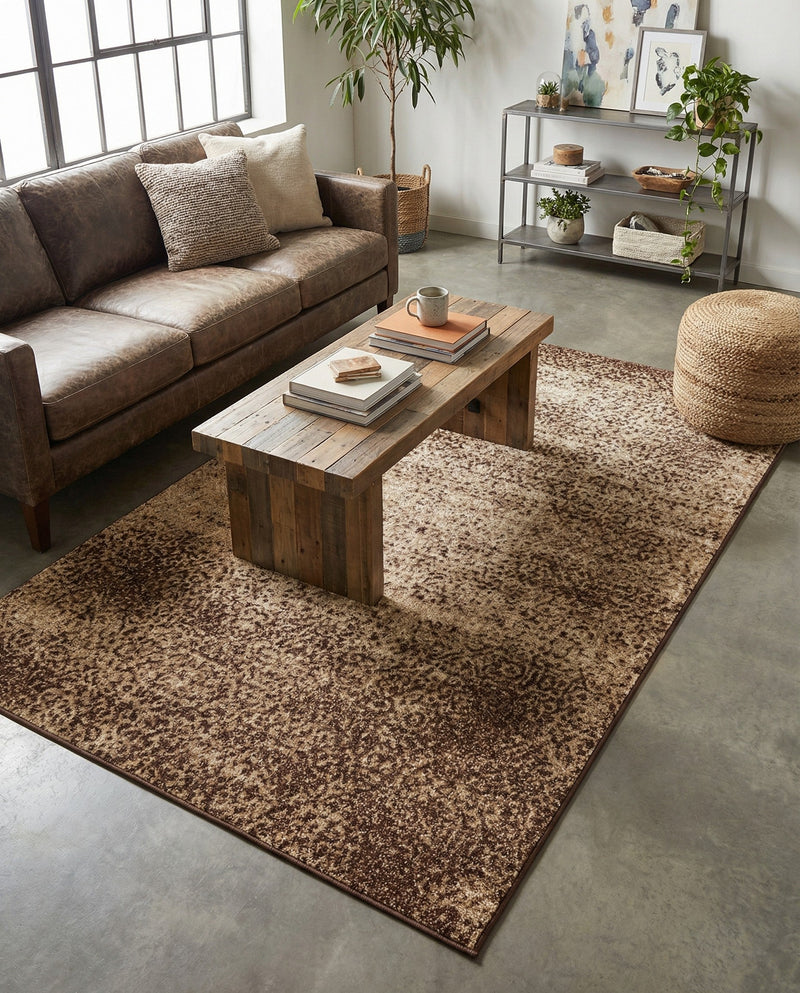 Autumn Meadow Collection Area Rug -  Ironbark Rectangle Beige  lifestyle 16