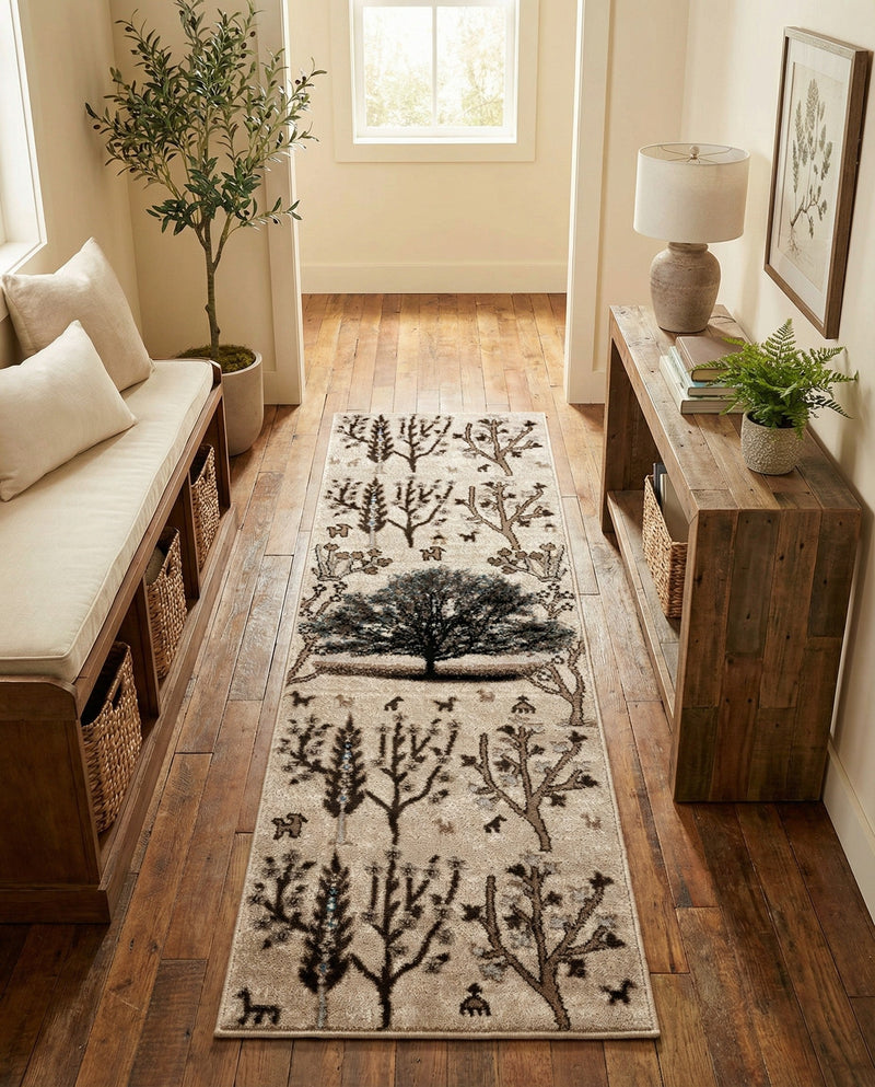 Coastal Haven Collection Area Rug -  Coastline Runner Beige  lifestyle 36