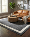 Studio Haven Collection Area Rug -  Alcove (Black) Rectangle Black  lifestyle 5
