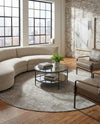 Metro Heights Collection Area Rug -  Hamilton Round Gray  lifestyle 75