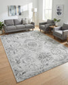 Bloomsbury Elegance Collection Area Rug - Mayfair Rectangle Gray  lifestyle 15