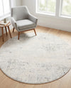 Aegean Elegance Collection Area Rug -  Ithaca Round Gray  lifestyle 42