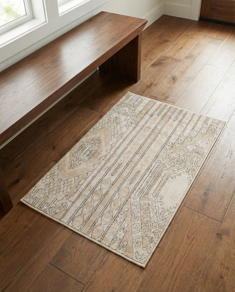 Cascade Range Collection Area Rug - Hood (Ivory) Rectangle Ivory  lifestyle 31