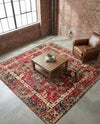Neptune Elegance Collection Area Rug -  Galatea (Burgundy) Square Burgundy  lifestyle 62