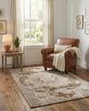 Coastal Manor Collection Area Rug -  Pelican Rectangle Khaki  lifestyle 27