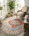 Arcadia Rugs Collection Area Rug -  Xanadu Oval Salmon  lifestyle 70