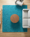 Plush Oasis Collection Area Rug - Serenity (Turquoise) Square Turquoise  lifestyle 62