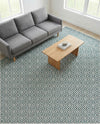 Urban Oasis Rugs Collection Area Rug -  Rooftop (Teal) Rectangle Teal  lifestyle 16