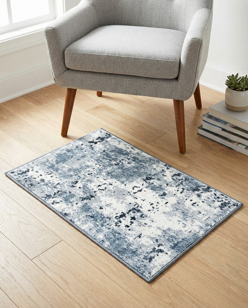 Luminara Sands Collection Area Rug - Elysium (Vintage Blue) Rectangle Vintage Blue  lifestyle 7
