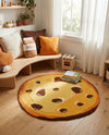 Whimsy Wonders Wool Collection Area Rug -  Lagoon Round Light Brown  lifestyle 5