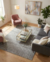 Hollywood Luxe Collection Area Rug - Sunset (Gray Silver) Rectangle Gray Silver  lifestyle 17