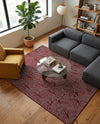 Aravalli Collection Area Rug - Udaipur Rectangle Burgundy Red  lifestyle 30