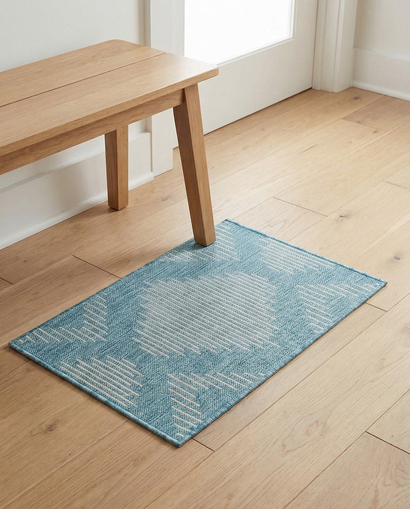 Urban Terrace Collection Area Rug -  Chelsea (Light Aqua) Rectangle Light Aqua  lifestyle 31