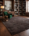 Nordic Loom Geometric Collection Area Rug - Oslo Rectangle Jet Black  lifestyle 11