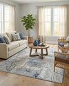 Aegean Elegance Washables Collection Area Rug -  Paros Rectangle Ivory Gray  lifestyle 28