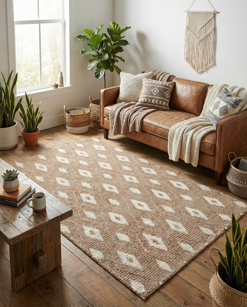 Sienna Collection Area Rug - Umbria Rectangle Caramel and Ivory  lifestyle 65