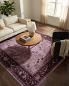 Horizon Collection Area Rug -  Apex (Purple) Rectangle Purple  lifestyle 13