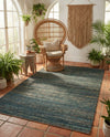 Coastal Haven Jute Collection Area Rug - Malibu Rectangle Ocean Blue  lifestyle 13