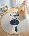 Wonder Tykes Collection Area Rug -  Wonderland Round Gray  lifestyle 48
