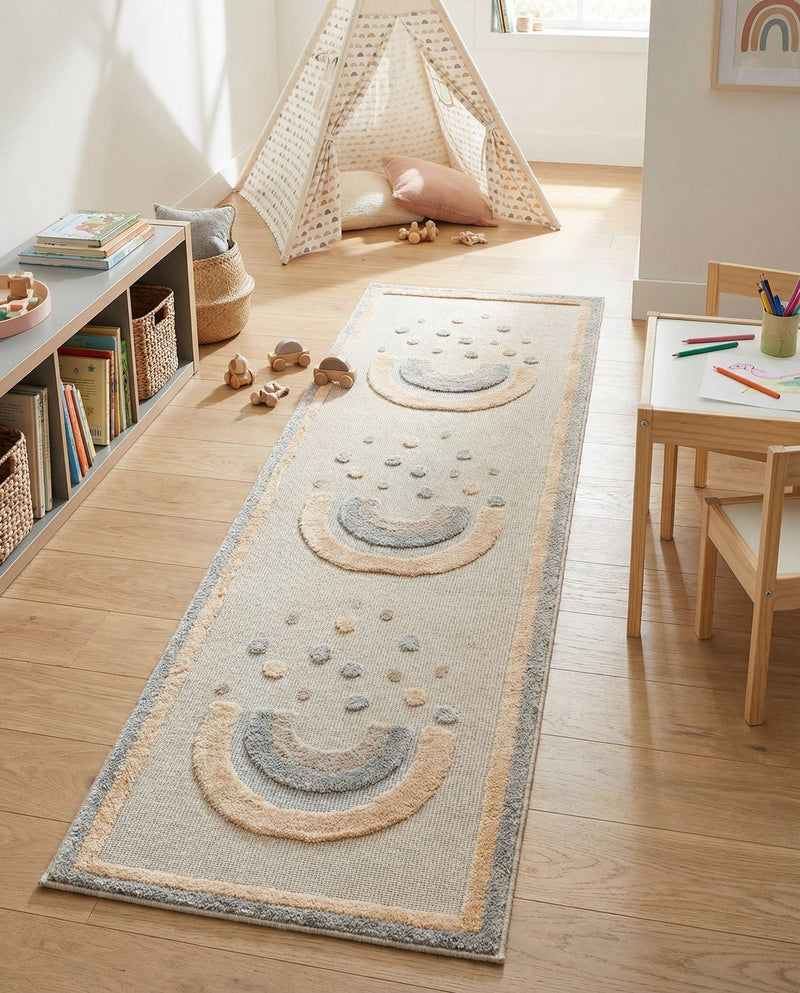 Wonder Tykes Collection Area Rug -  Frolicfield Runner Multi  lifestyle 52