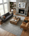 Bloomsbury Elegance Collection Area Rug -  Kensington (Gray) Rectangle Gray  lifestyle 6