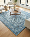 Bazaar Chic Collection Area Rug -  El Jadida Square Blue  lifestyle 48
