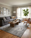 Riviera Elegance Collection Area Rug -  Grasse Rectangle Dark Gray  lifestyle 22