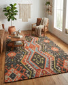 Savannah Threads Collection Area Rug - Yosemite Rectangle Multi  lifestyle 11